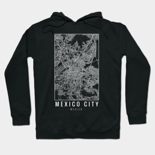 Mexico City Minimalist Map Hoodie